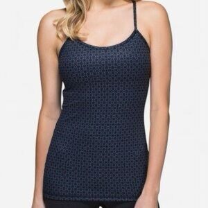 Lululemon Blue and Black Patterned Tank Top size S